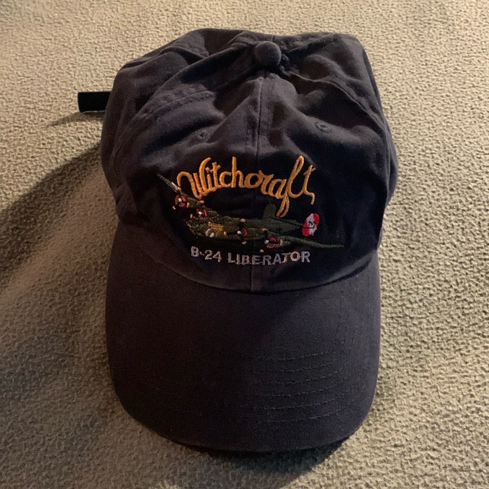 Witchcraft B-24 Liberator black hat. Collings Foundation. One size fits all